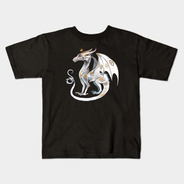 The white dragon Kids T-Shirt by MichelleVeneziano